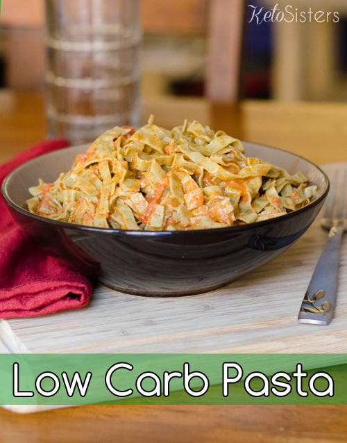 Mung Bean Fettuccine: Low Carb Pasta | ketosisters.com | #keto #diet #ketogenic #protein #lowcarb #dinner #atkins #cravings #pasta #fatloss